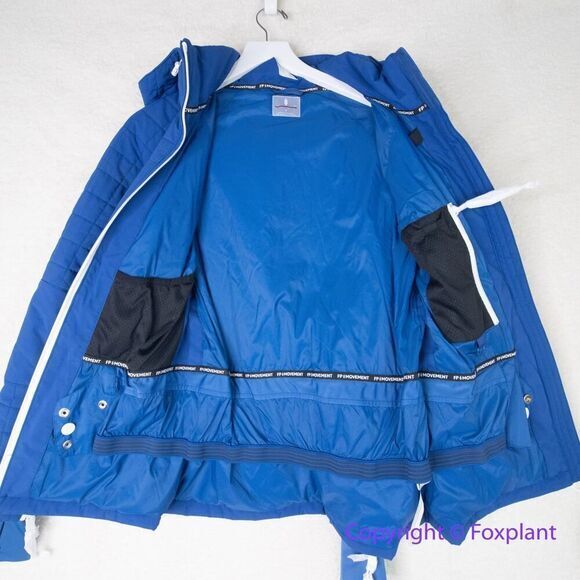 New! Free People Movement All Prepped Ski Jacket in Sapphire Blue size S - Picture 10 of 16